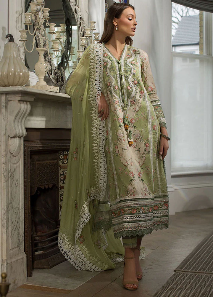 Sobia Nazir Embroidered Lawn Suits Unstitched 3 Piece SN24LL 14A - Luxury Summer Collection