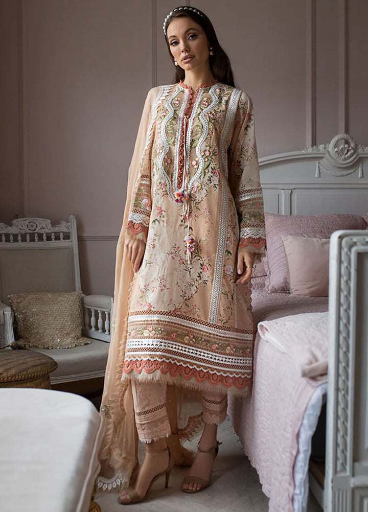 Sobia Nazir Embroidered Lawn Suits Unstitched 3 Piece SN24LL 14B - Luxury Summer Collection