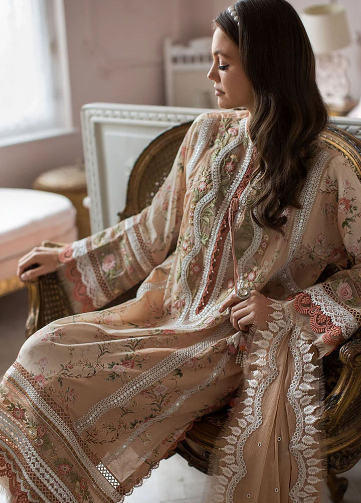 Sobia Nazir Embroidered Lawn Suits Unstitched 3 Piece SN24LL 14B - Luxury Summer Collection