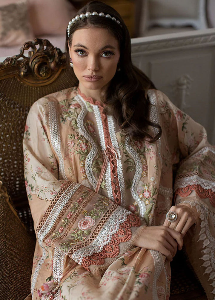 Sobia Nazir Embroidered Lawn Suits Unstitched 3 Piece SN24LL 14B - Luxury Summer Collection