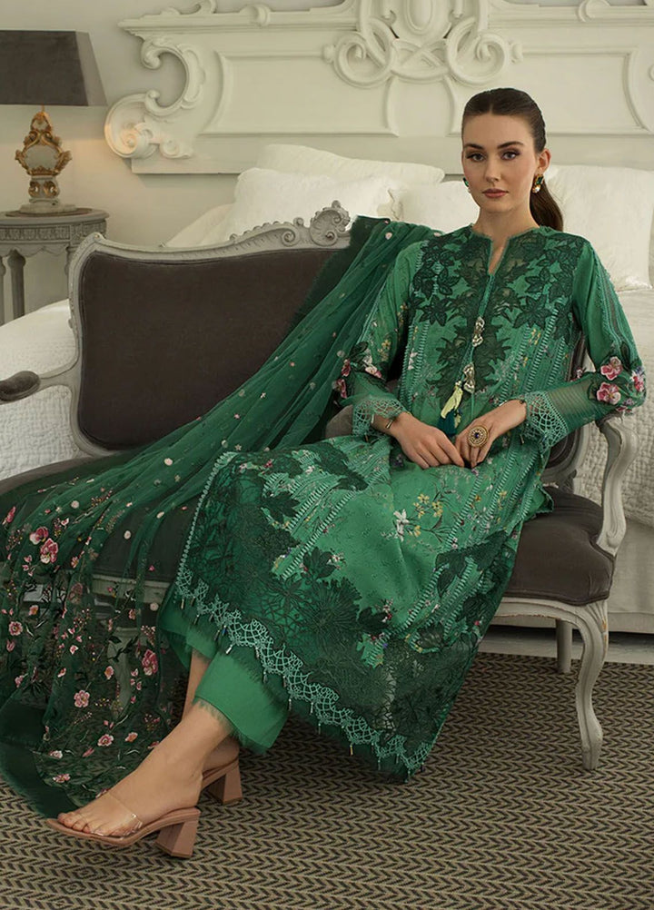 Sobia Nazir Embroidered Lawn Suits Unstitched 3 Piece SN24LL 15B - Luxury Summer Collection