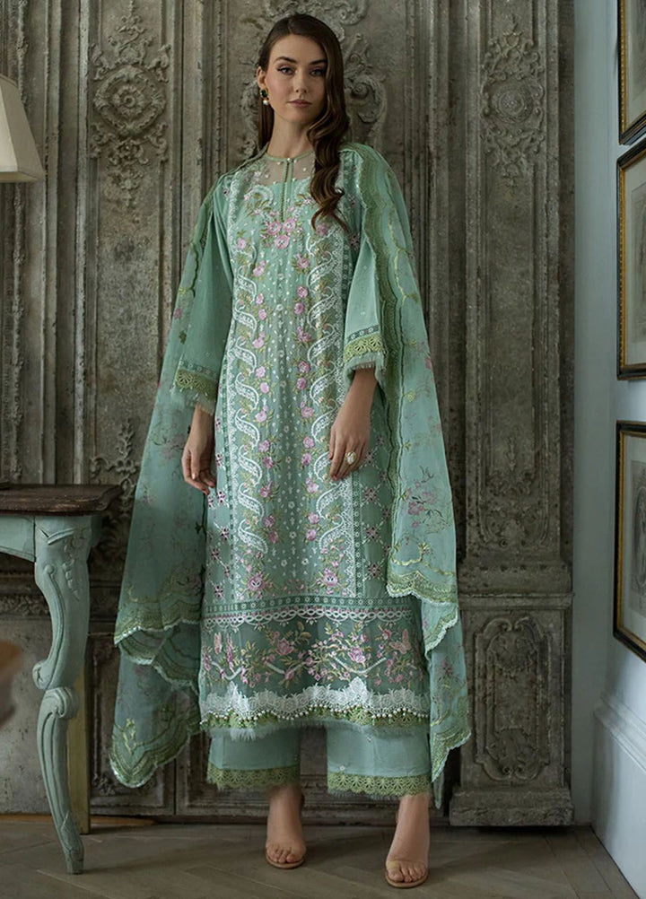 Sobia Nazir Embroidered Lawn Suits Unstitched 3 Piece SN24LL 1A - Luxury Summer Collection