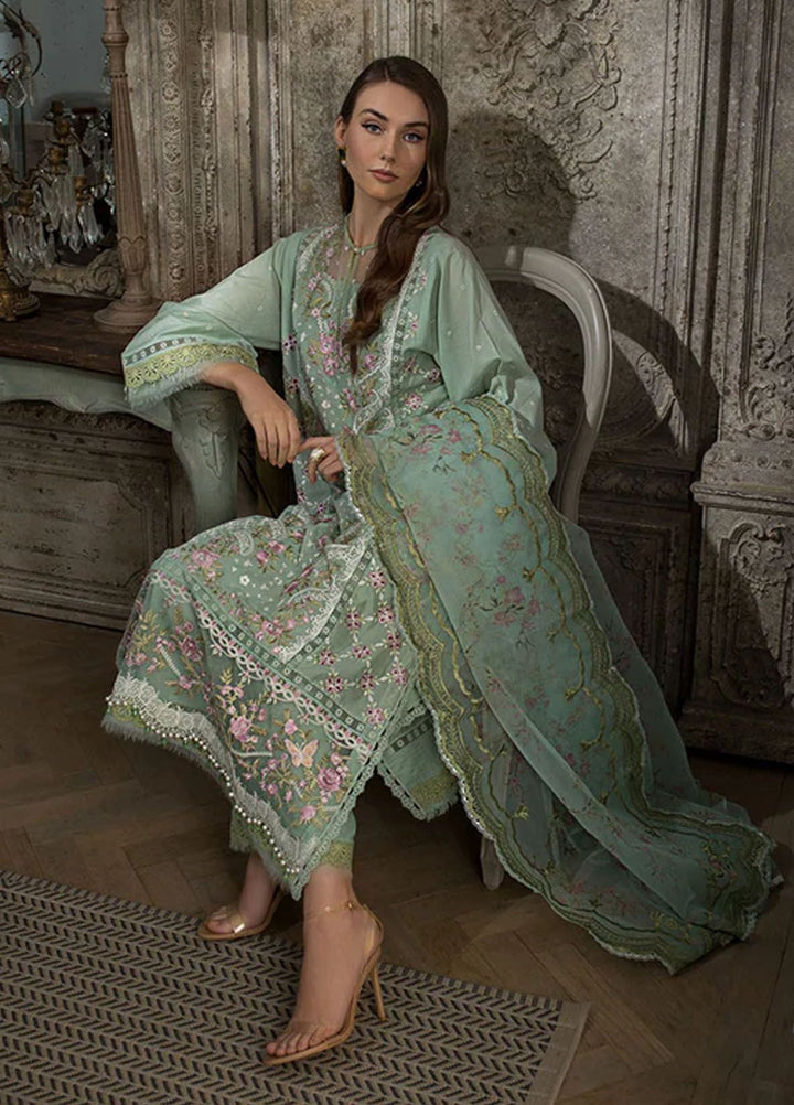 Sobia Nazir Embroidered Lawn Suits Unstitched 3 Piece SN24LL 1A - Luxury Summer Collection