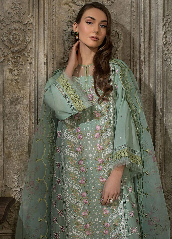 Sobia Nazir Embroidered Lawn Suits Unstitched 3 Piece SN24LL 1A - Luxury Summer Collection