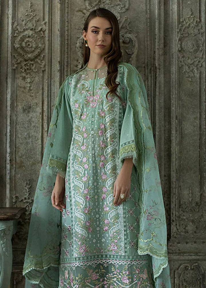 Sobia Nazir Embroidered Lawn Suits Unstitched 3 Piece SN24LL 1A - Luxury Summer Collection