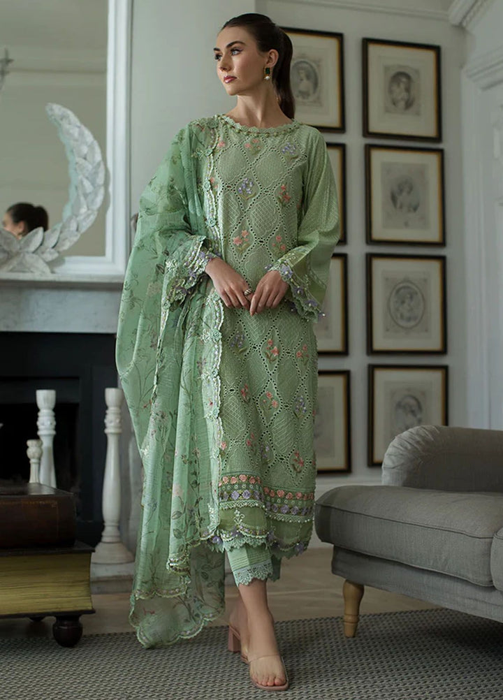 Sobia Nazir Embroidered Lawn Suits Unstitched 3 Piece SN24LL 2A - Luxury Summer Collection