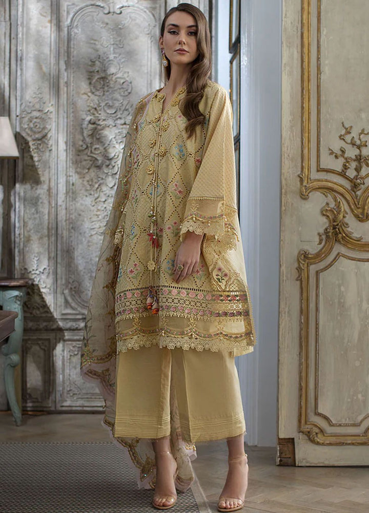 Sobia Nazir Embroidered Lawn Suits Unstitched 3 Piece SN24LL 2B - Luxury Summer Collection