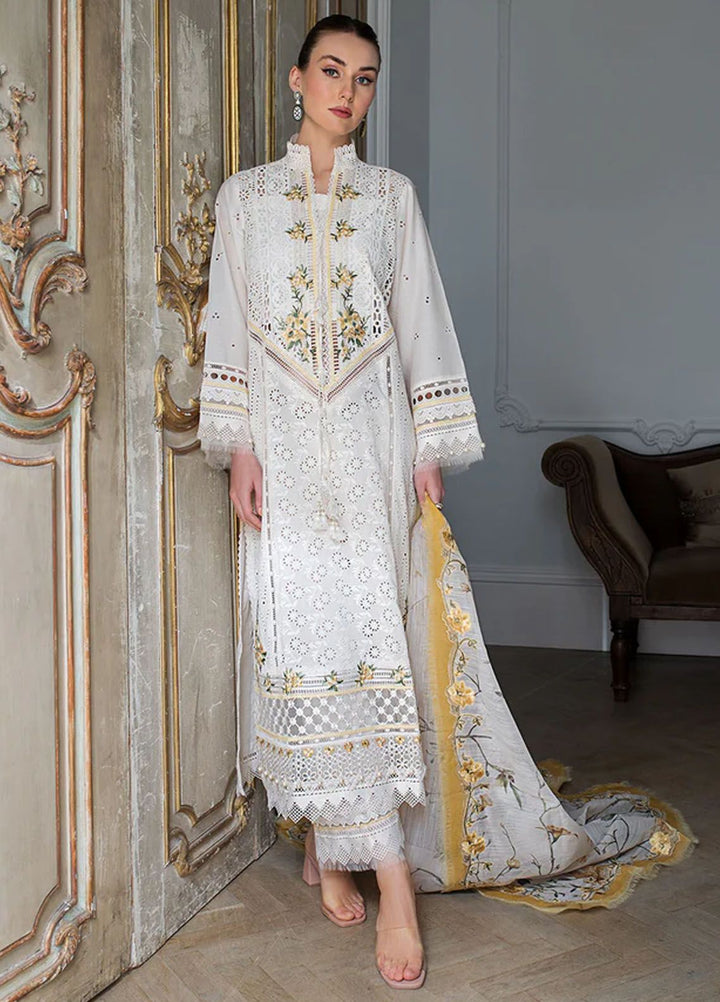 Sobia Nazir Embroidered Lawn Suits Unstitched 3 Piece SN24LL 3A - Luxury Summer Collection