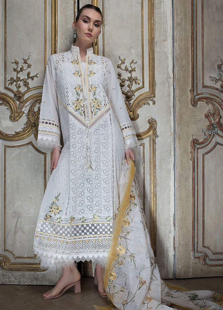 Sobia Nazir Embroidered Lawn Suits Unstitched 3 Piece SN24LL 3A - Luxury Summer Collection