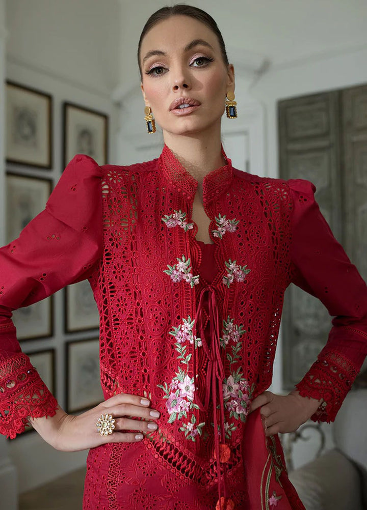 Sobia Nazir Embroidered Lawn Suits Unstitched 3 Piece SN24LL 3B - Luxury Summer Collection