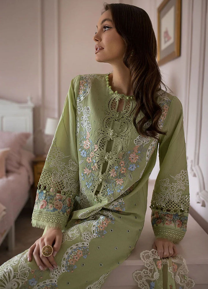 Sobia Nazir Embroidered Lawn Suits Unstitched 3 Piece SN24LL 4A - Luxury Summer Collection