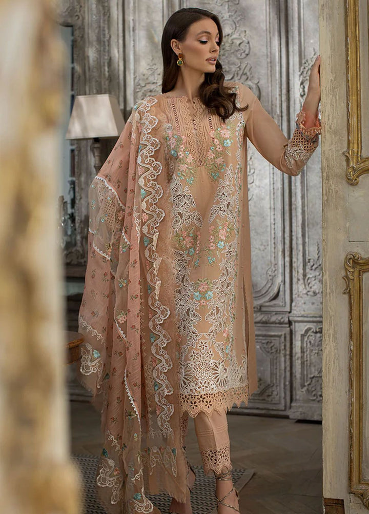 Sobia Nazir Embroidered Lawn Suits Unstitched 3 Piece SN24LL 4B - Luxury Summer Collection