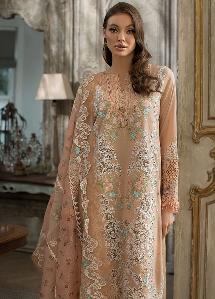 Sobia Nazir Embroidered Lawn Suits Unstitched 3 Piece SN24LL 4B - Luxury Summer Collection