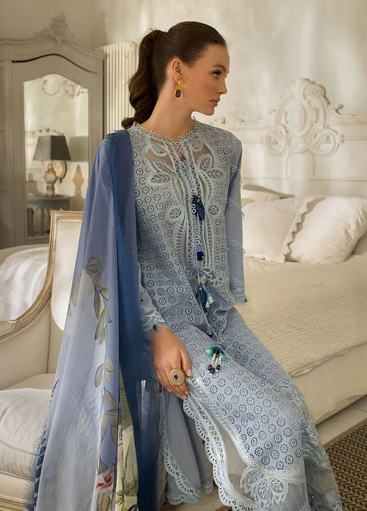 Sobia Nazir Embroidered Lawn Suits Unstitched 3 Piece SN24LL 5A - Luxury Summer Collection