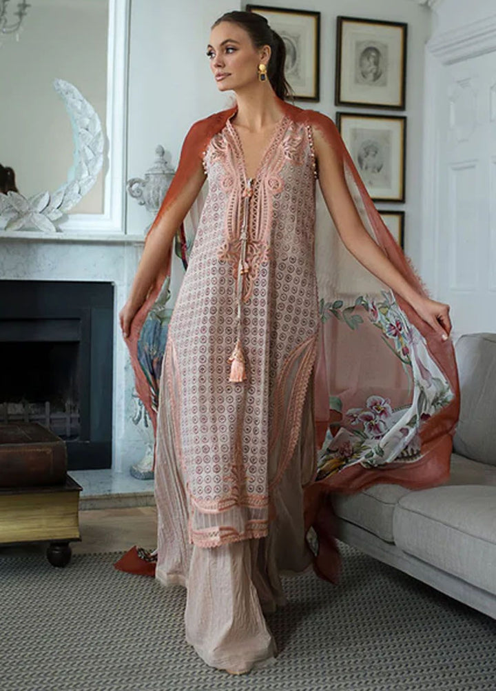 Sobia Nazir Embroidered Lawn Suits Unstitched 3 Piece SN24LL 5B - Luxury Summer Collection