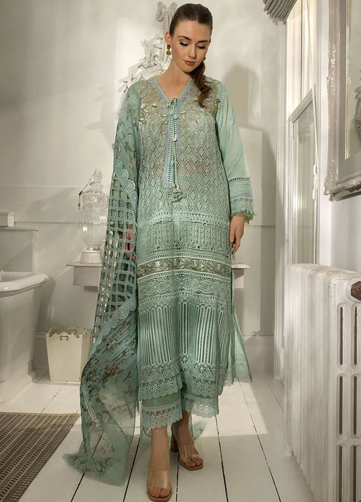 Sobia Nazir Embroidered Lawn Suits Unstitched 3 Piece SN24LL 6B - Luxury Summer Collection