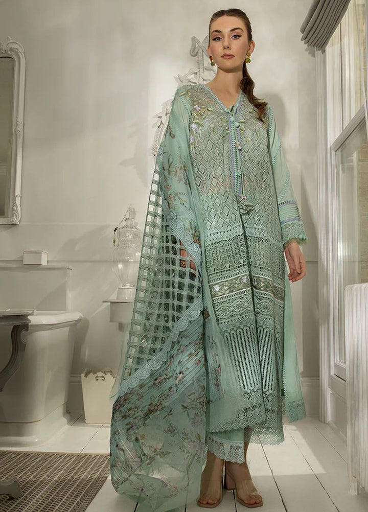 Sobia Nazir Embroidered Lawn Suits Unstitched 3 Piece SN24LL 6B - Luxury Summer Collection