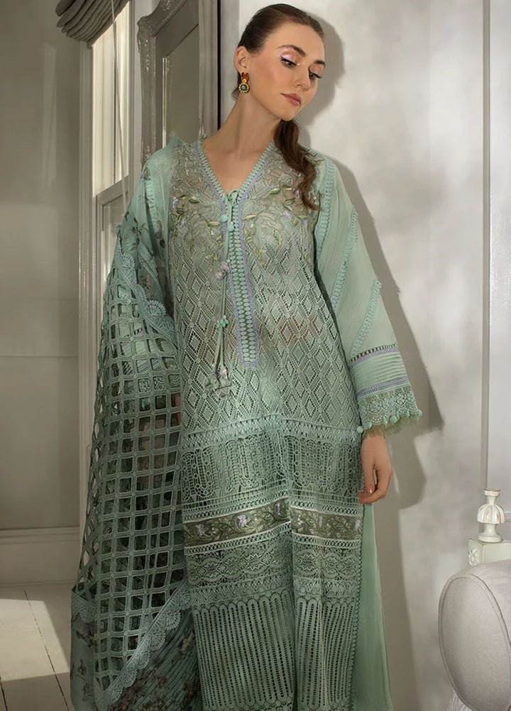 Sobia Nazir Embroidered Lawn Suits Unstitched 3 Piece SN24LL 6B - Luxury Summer Collection