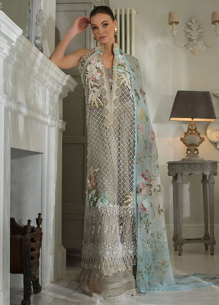 Sobia Nazir Embroidered Lawn Suits Unstitched 3 Piece SN24LL 7A - Luxury Summer Collection