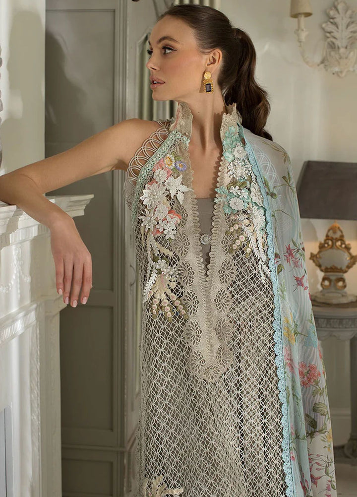 Sobia Nazir Embroidered Lawn Suits Unstitched 3 Piece SN24LL 7A - Luxury Summer Collection