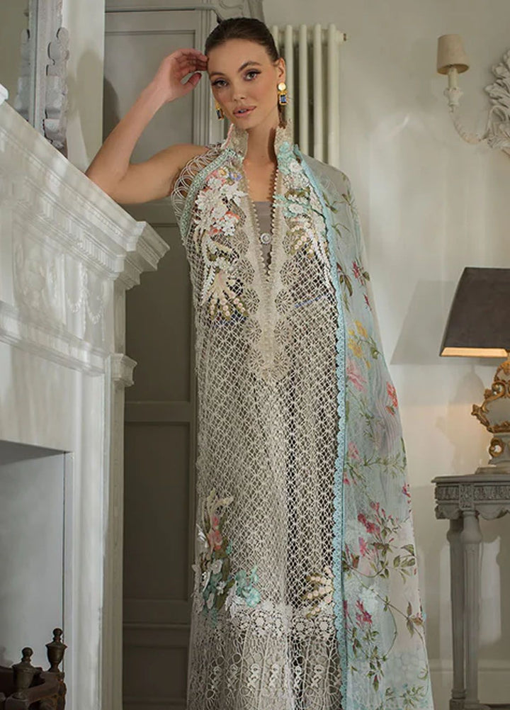 Sobia Nazir Embroidered Lawn Suits Unstitched 3 Piece SN24LL 7A - Luxury Summer Collection