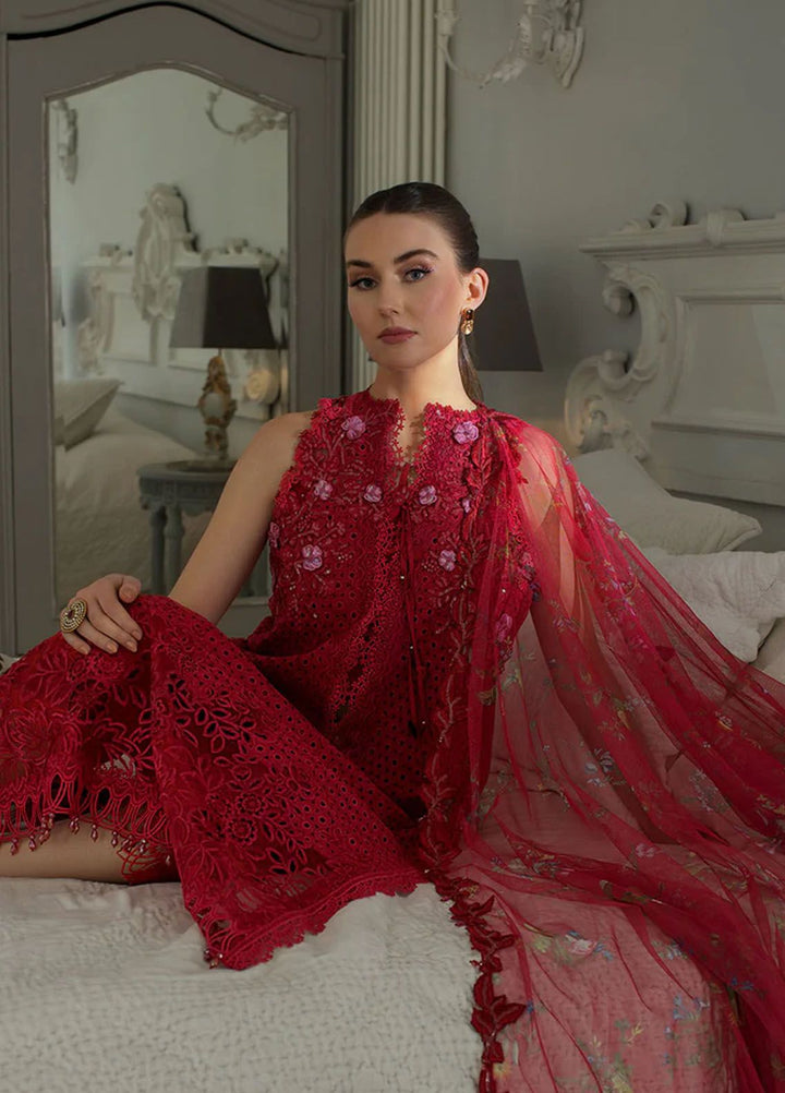 Sobia Nazir Embroidered Lawn Suits Unstitched 3 Piece SN24LL 8B - Luxury Summer Collection