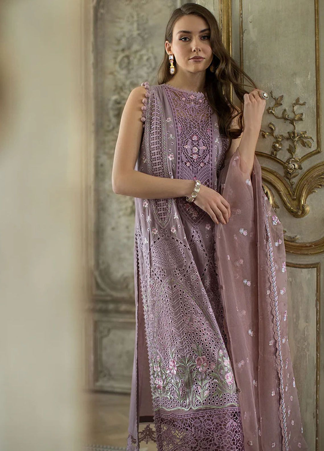 Sobia Nazir Embroidered Lawn Suits Unstitched 3 Piece SN24LL 9A - Luxury Summer Collection