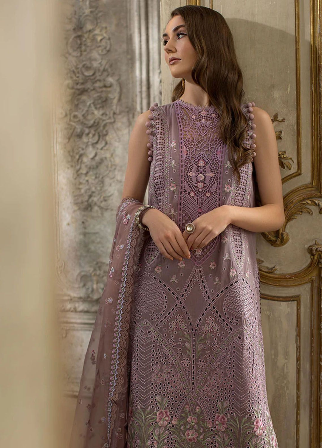 Sobia Nazir Embroidered Lawn Suits Unstitched 3 Piece SN24LL 9A - Luxury Summer Collection