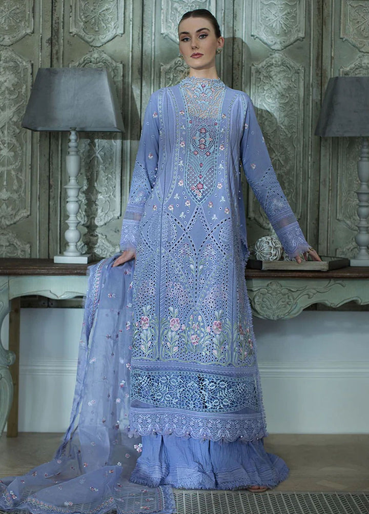 Sobia Nazir Embroidered Lawn Suits Unstitched 3 Piece SN24LL 9B - Luxury Summer Collection