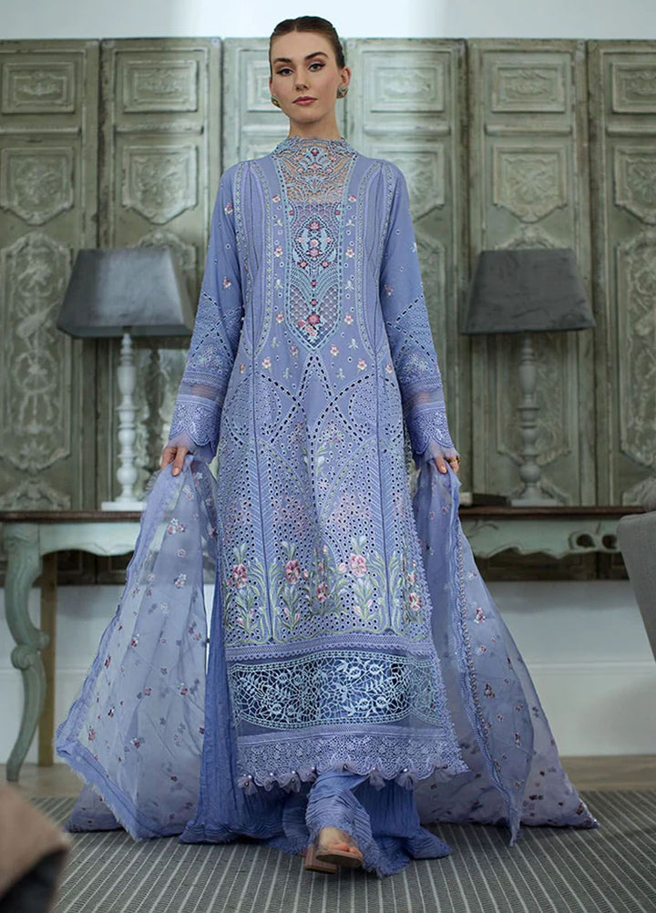 Sobia Nazir Embroidered Lawn Suits Unstitched 3 Piece SN24LL 9B - Luxury Summer Collection