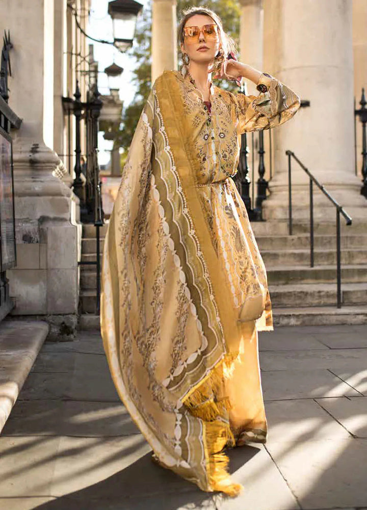 Sobia Nazir Embroidered Satin Suits Unstitched 3 Piece SN24S D-01 - Winter Collection