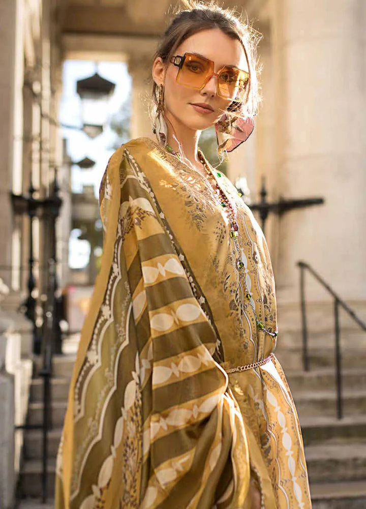 Sobia Nazir Embroidered Satin Suits Unstitched 3 Piece SN24S D-01 - Winter Collection