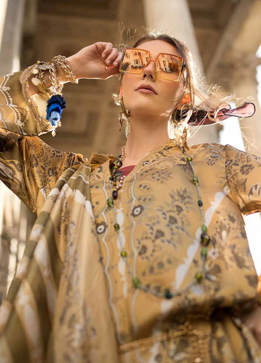 Sobia Nazir Embroidered Satin Suits Unstitched 3 Piece SN24S D-01 - Winter Collection