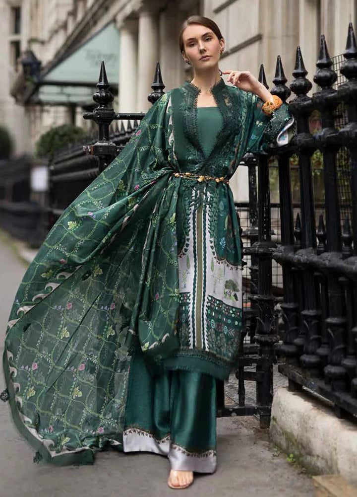 Sobia Nazir Embroidered Satin Suits Unstitched 3 Piece SN24S D-02 - Winter Collection