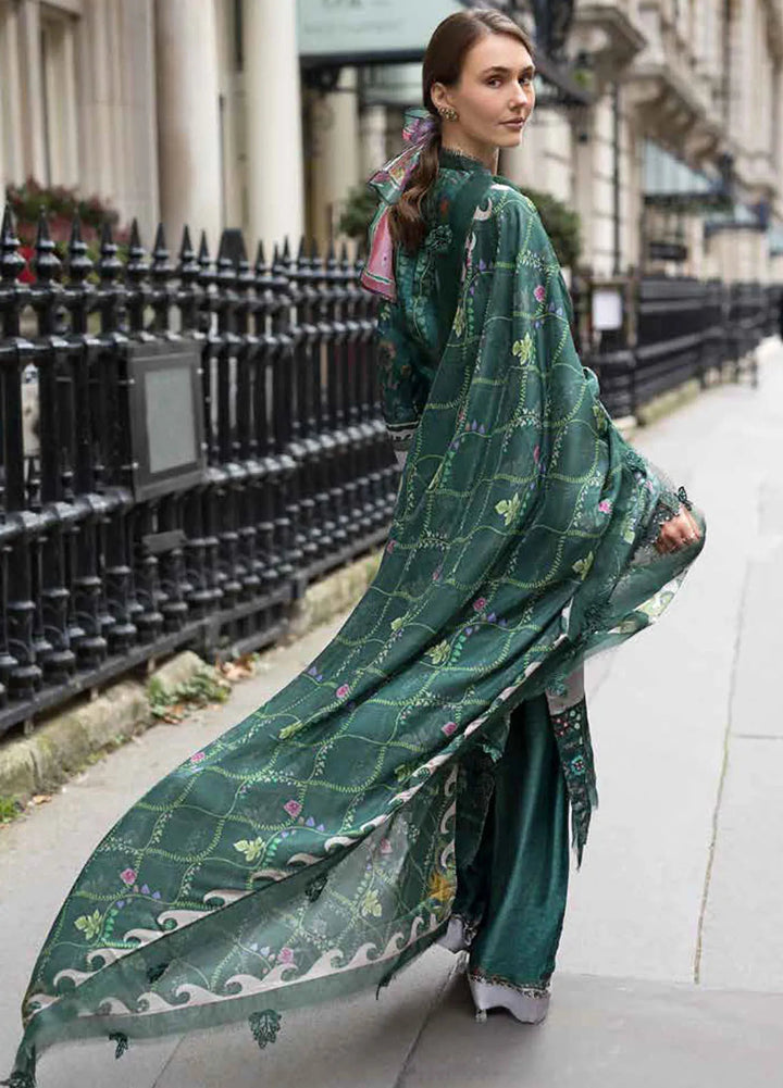 Sobia Nazir Embroidered Satin Suits Unstitched 3 Piece SN24S D-02 - Winter Collection