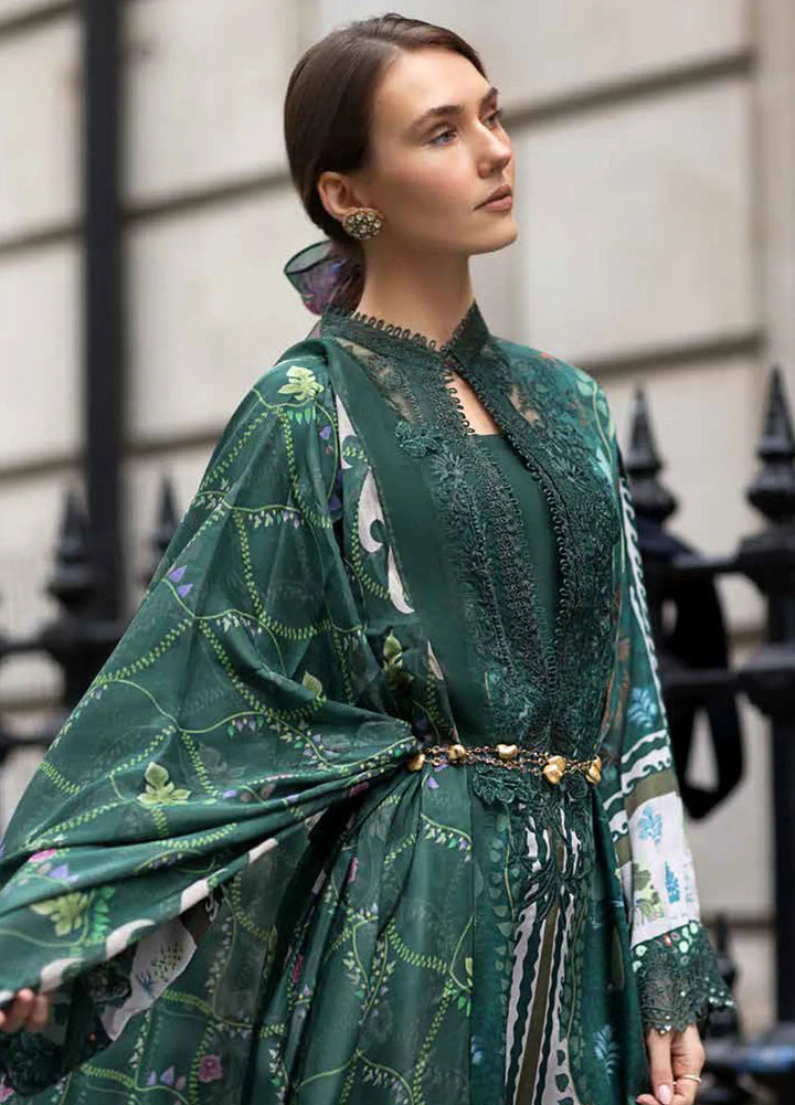 Sobia Nazir Embroidered Satin Suits Unstitched 3 Piece SN24S D-02 - Winter Collection