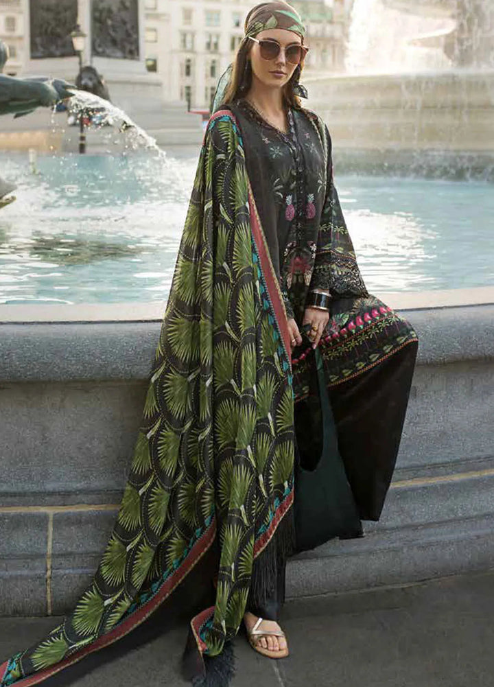 Sobia Nazir Embroidered Satin Suits Unstitched 3 Piece SN24S D-03 - Winter Collection