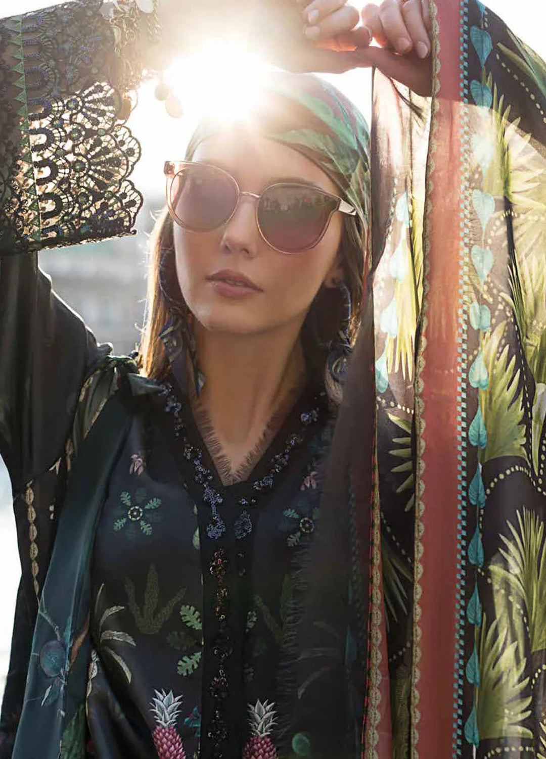 Sobia Nazir Embroidered Satin Suits Unstitched 3 Piece SN24S D-03 - Winter Collection