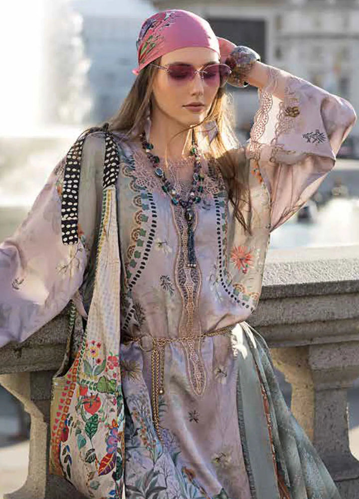 Sobia Nazir Embroidered Satin Suits Unstitched 3 Piece SN24S D-06 - Winter Collection