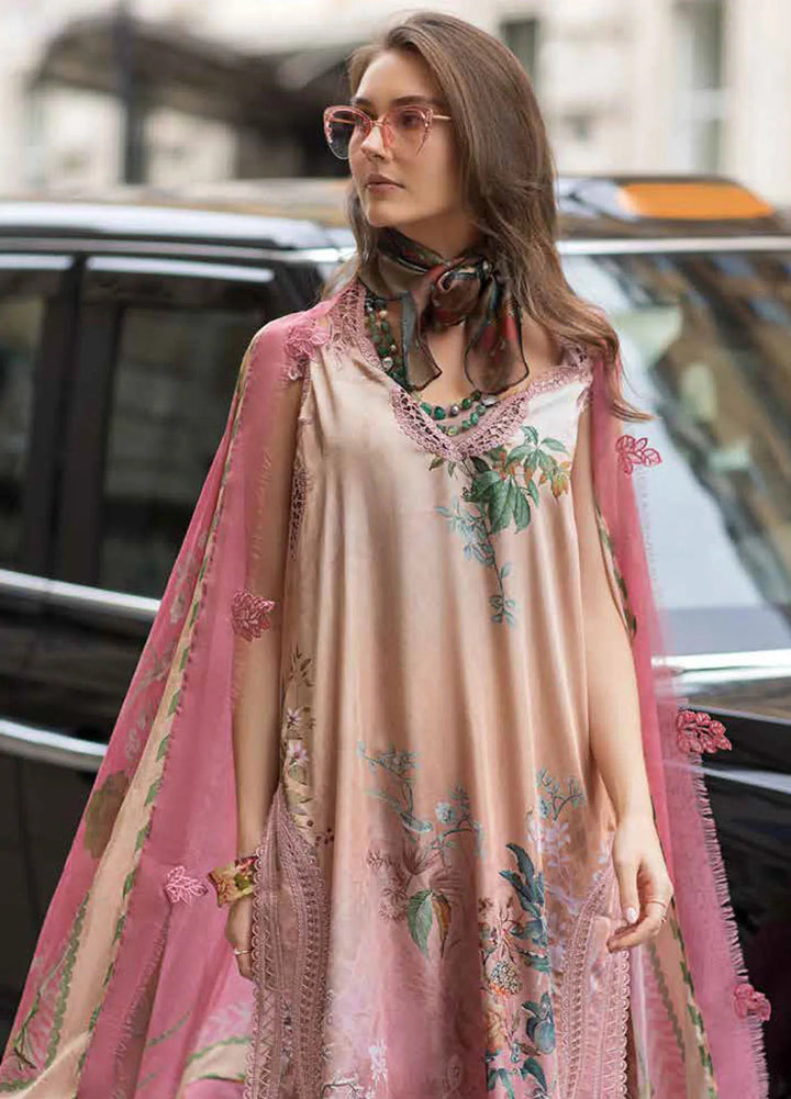 Sobia Nazir Embroidered Satin Suits Unstitched 3 Piece SN24S D-07 - Winter Collection