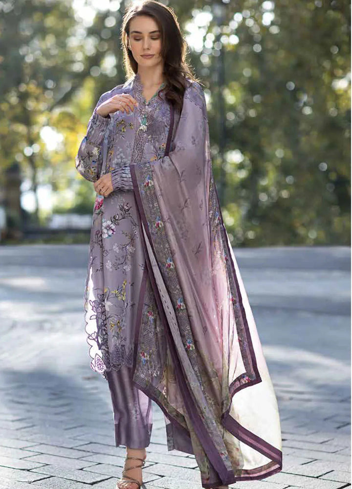 Sobia Nazir Embroidered Satin Suits Unstitched 3 Piece SN24S D-08 - Winter Collection