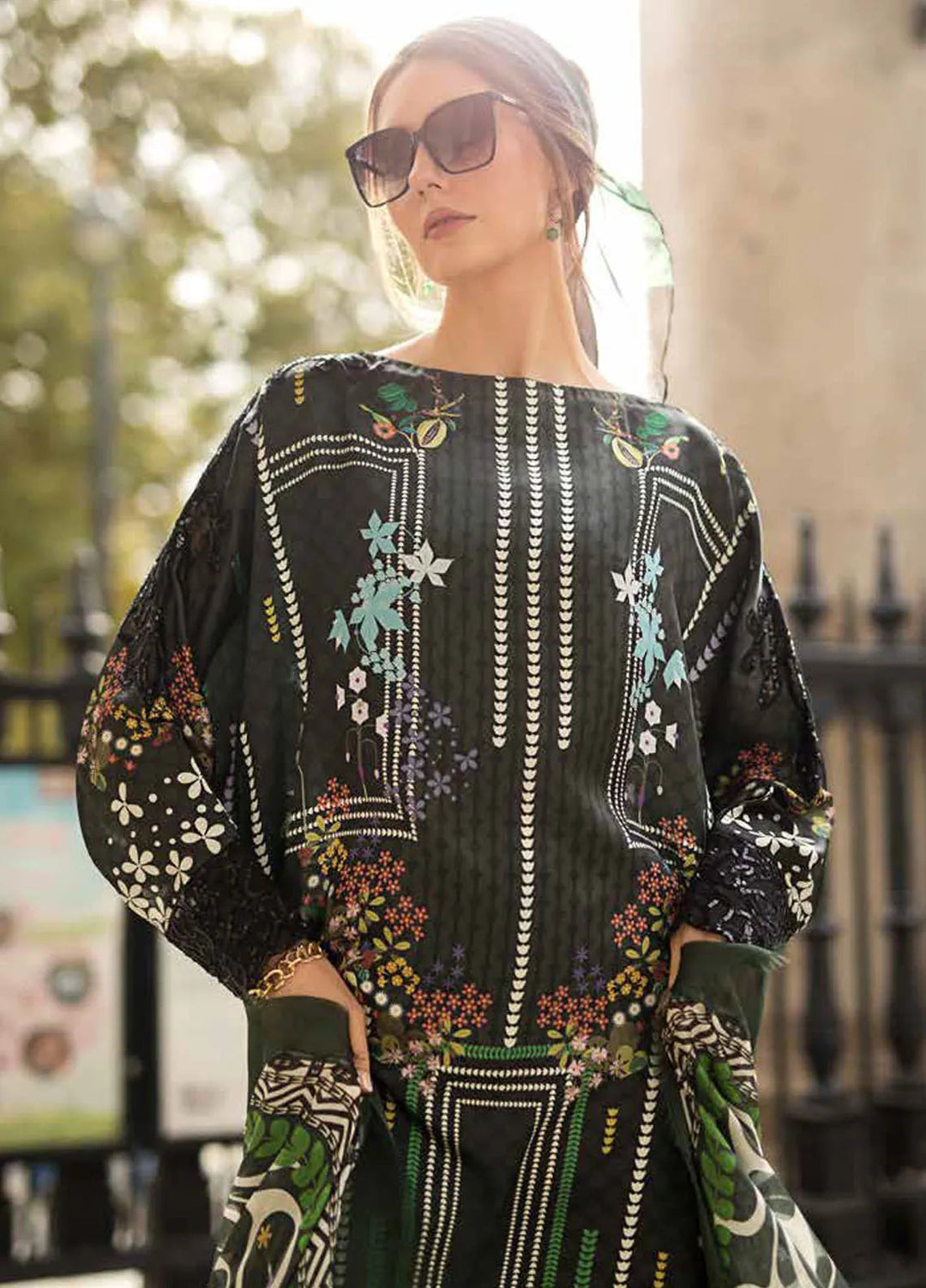 Sobia Nazir Embroidered Satin Suits Unstitched 3 Piece SN24S D-09 - Winter Collection