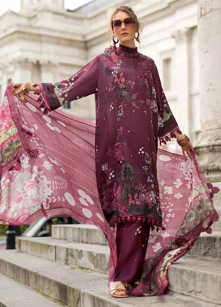Sobia Nazir Embroidered Satin Suits Unstitched 3 Piece SN24S D-10 - Winter Collection