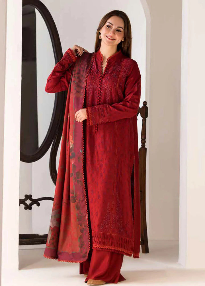 Sobia Nazir Embroidered Suit Unstitched 3 Piece SN24W D-01 A - Winter Collection