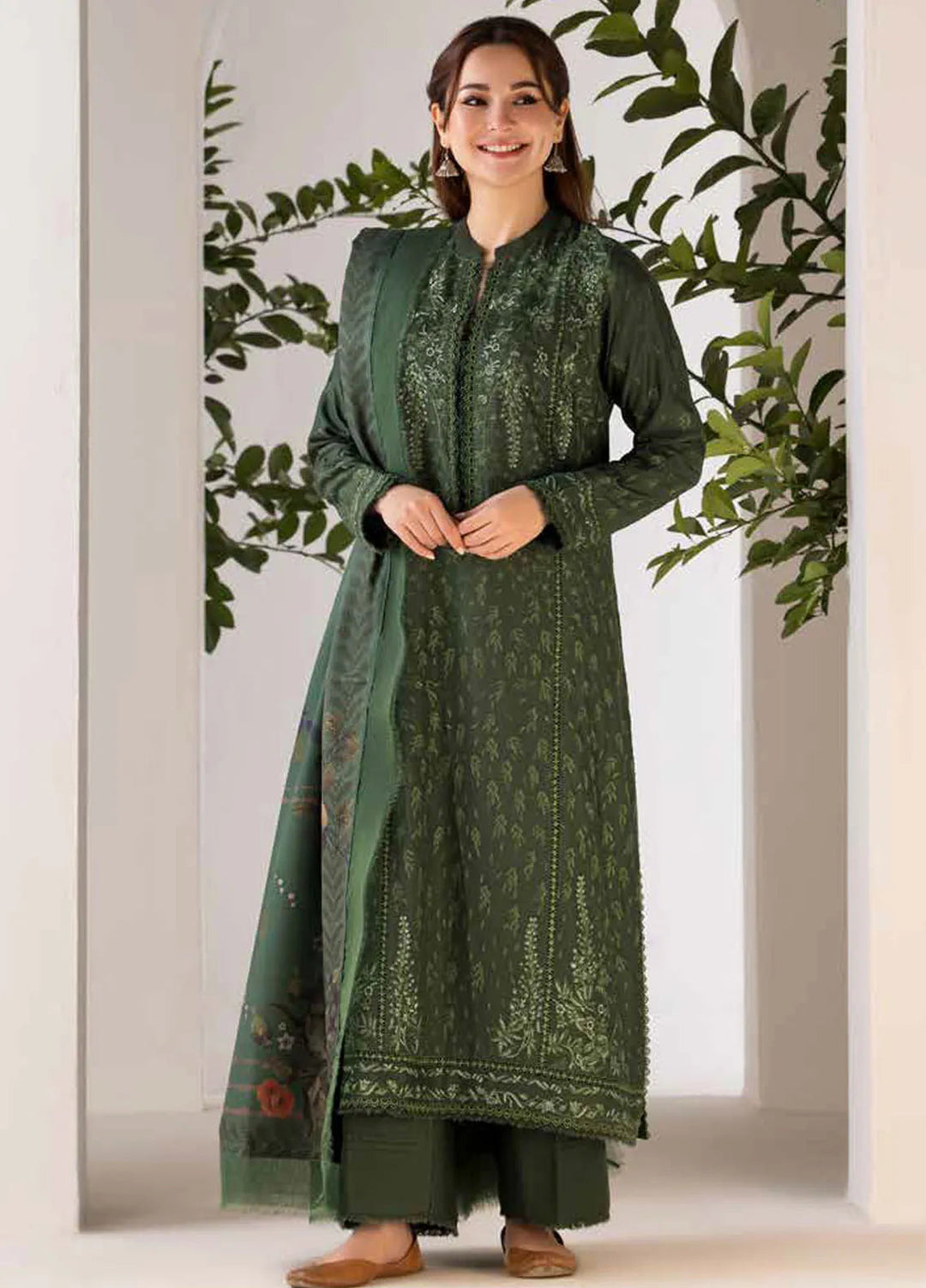 Sobia Nazir Embroidered Suit Unstitched 3 Piece SN24W D-01 B - Winter Collection