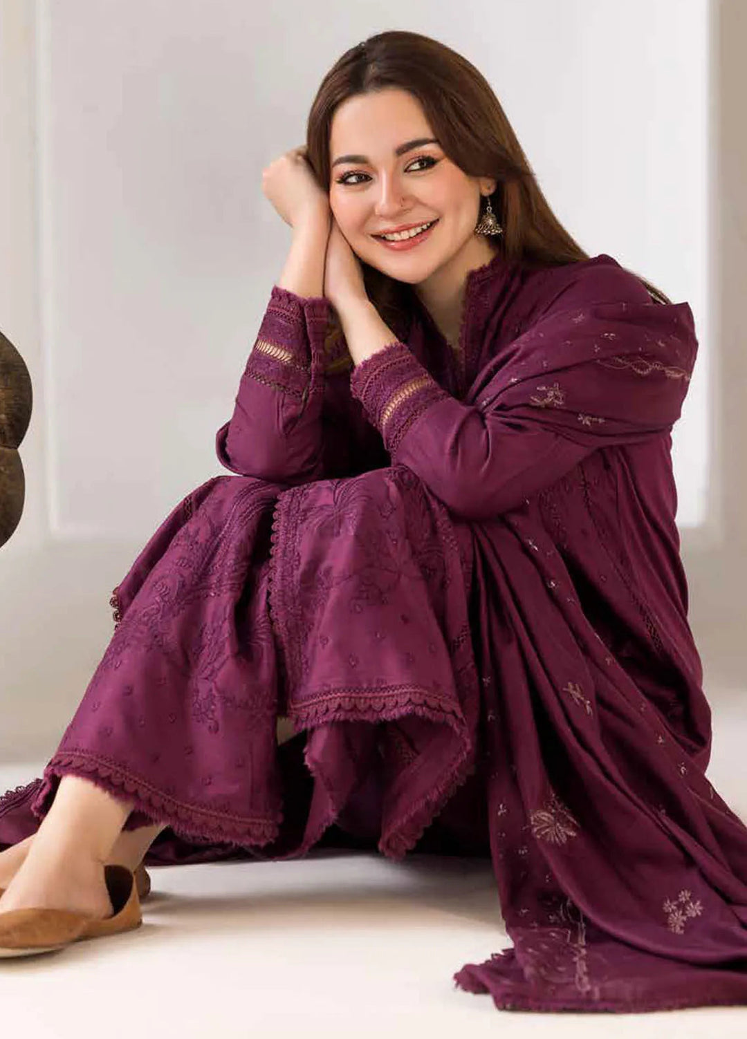 Sobia Nazir Embroidered Suit Unstitched 3 Piece SN24W D-02 A - Winter Collection