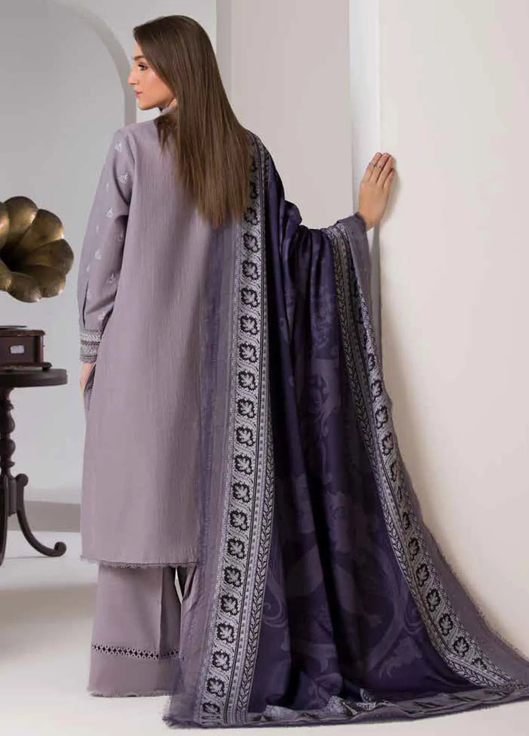 Sobia Nazir Embroidered Suit Unstitched 3 Piece SN24W D-04 B - Winter Collection