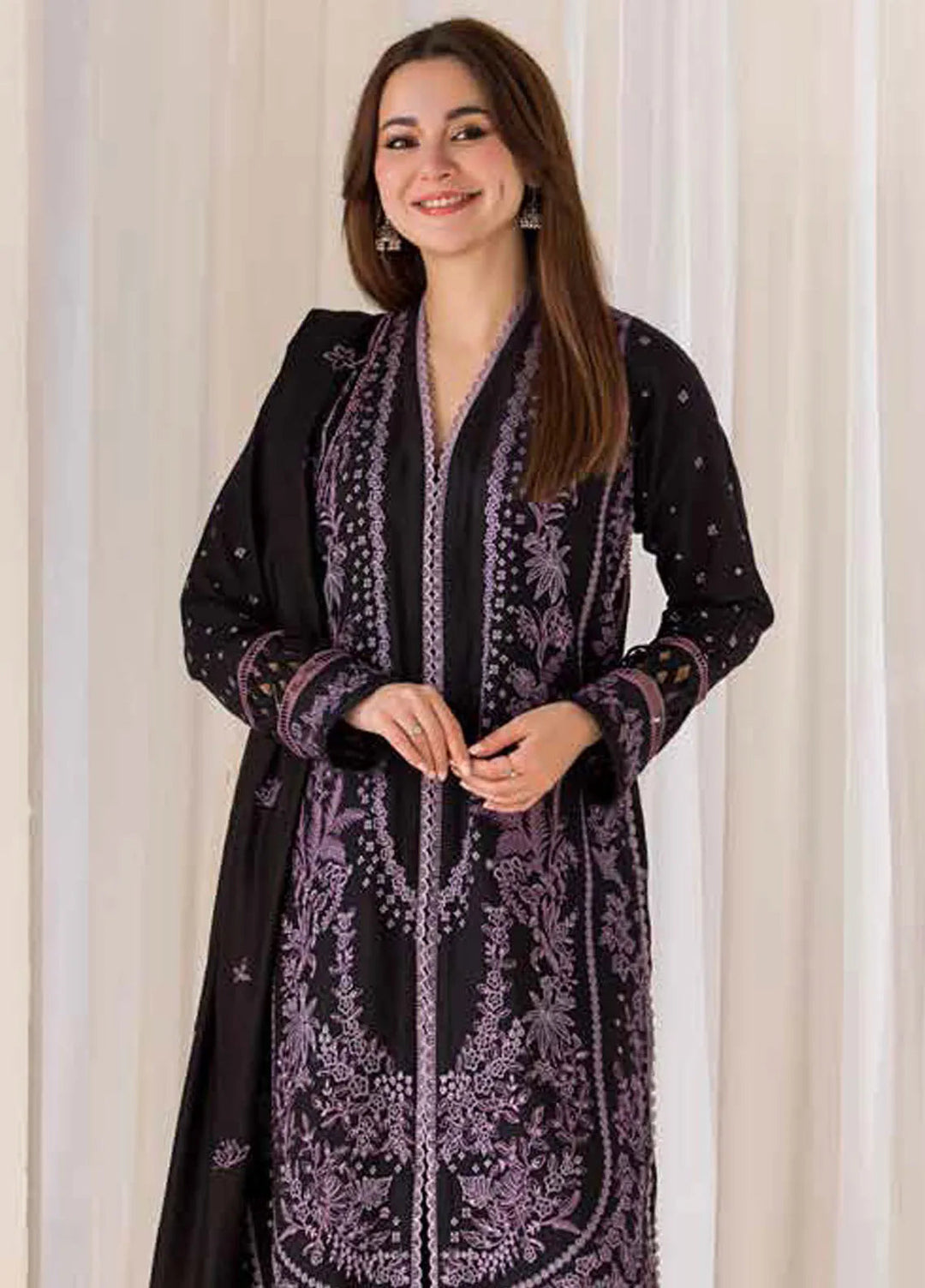 Sobia Nazir Embroidered Suit Unstitched 3 Piece SN24W D-06 B - Winter Collection