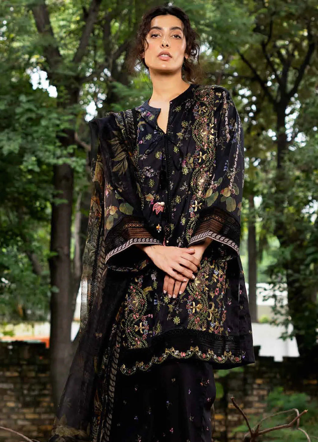 Sobia Nazir Embroidered Suits Unstitched 3 Piece SN24FE D-02 B - Fall Winter Collection