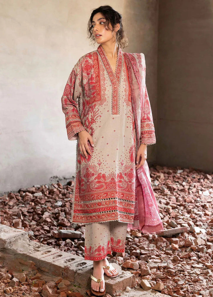 Sobia Nazir Embroidered Suits Unstitched 3 Piece SN24FE D-05 A - Fall Winter Collection